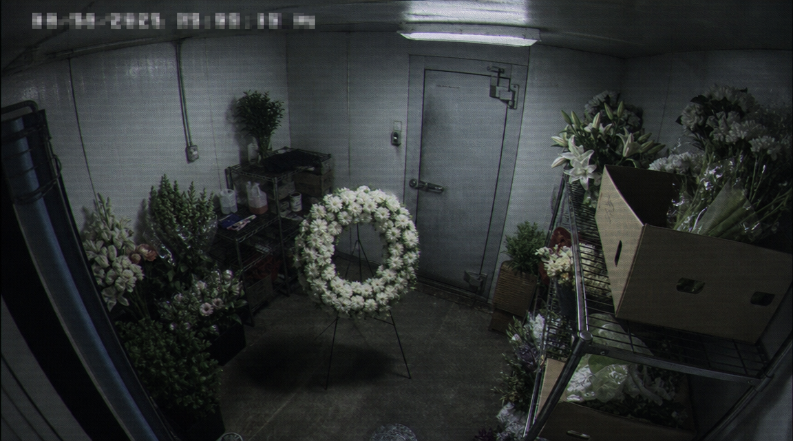 Bellwether Funeral Home Footage Shows a Wreath Moved After the Cooler Went Dark evidence image 1