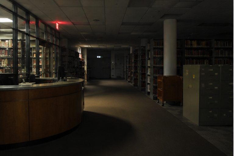 Staff thought the reader had been left on until they saw the archive floor had been locked for hours.