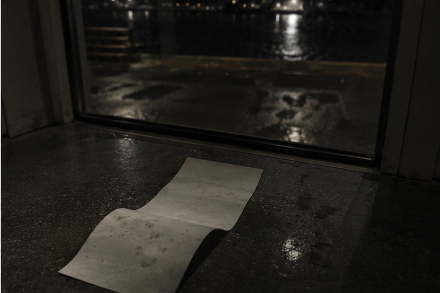 By morning, the paper was still curled on the counter like a ticket waiting to be taken.