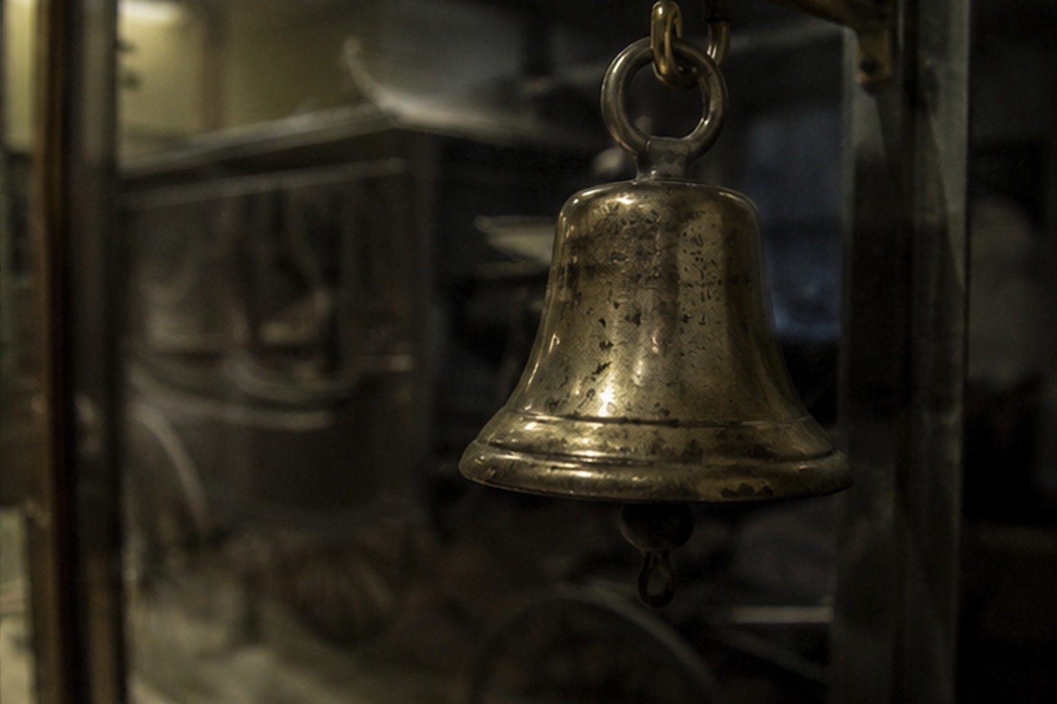 The bell came from an antique funeral carriage donated to the county collection decades earlier.