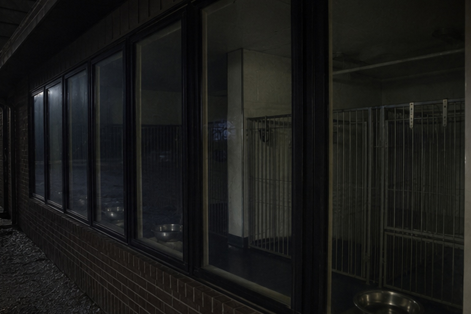 Staff said the dogs stopped barking before anyone noticed the lights on the playback.