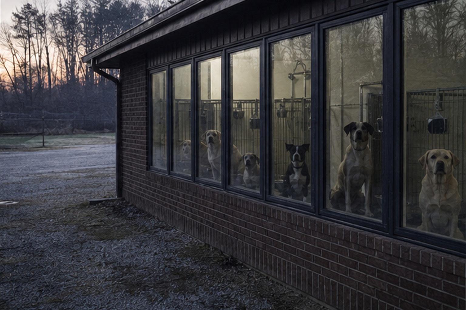 By morning, the kennel was normal again, except everyone kept checking the windows.