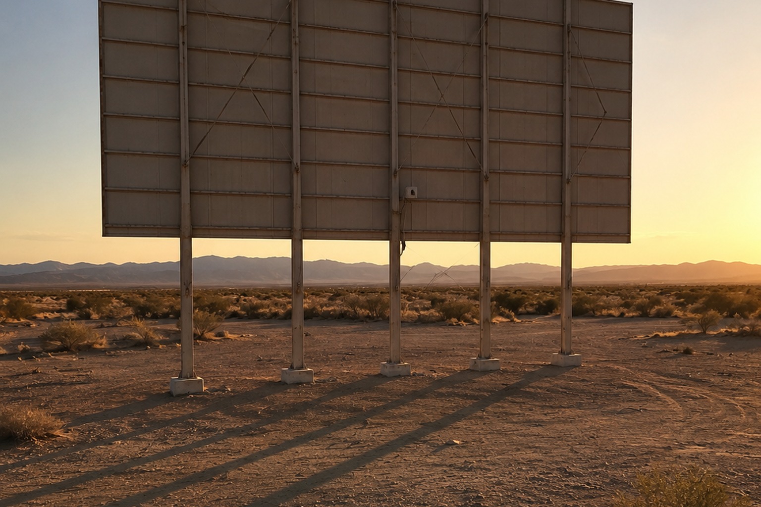 The Desert Drive-In Screen Photo Caught A Cigar-Shaped Craft Behind The Blank Screen reconstructed scene 2