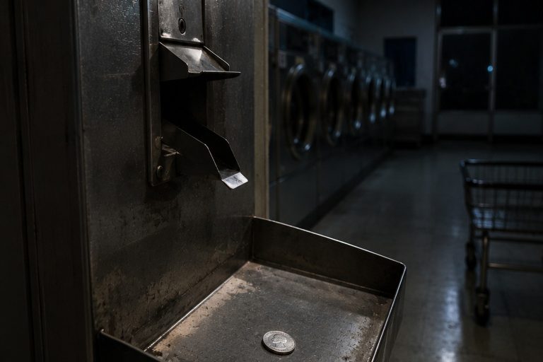 The Laundromat Change Machine That Kept Counting Quarters After Closing