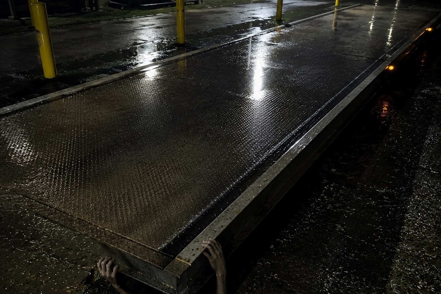 The Roadside Farm Scale Camera Saw A Hairless Thing Under The Weigh Table reconstructed scene 4