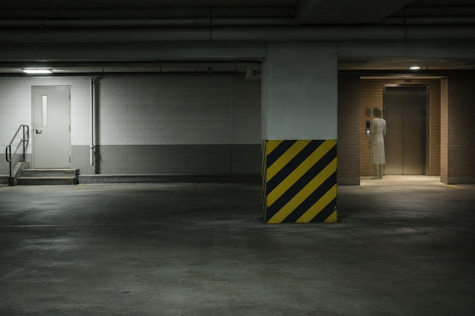 Story-style recreation for I Kept Seeing A Nurse Waiting Beside The Bricked-Up Elevator, image 3.