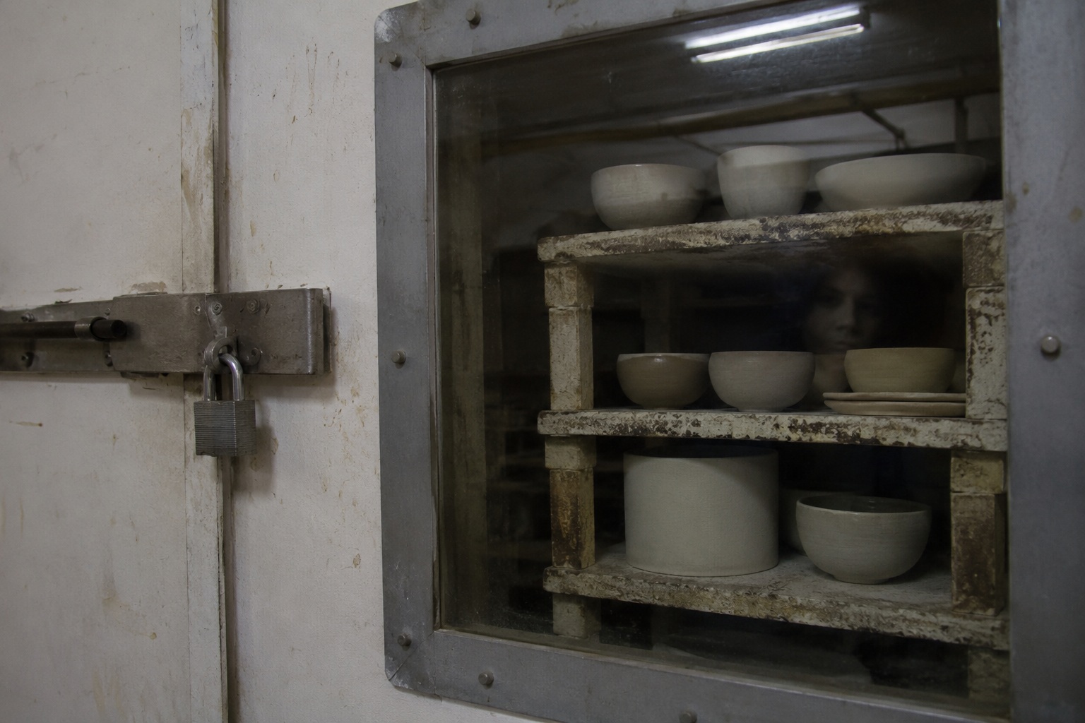 Story-style recreation for I Stayed Late In The Pottery Room And Saw Someone Behind The Kiln Rack, image 3.