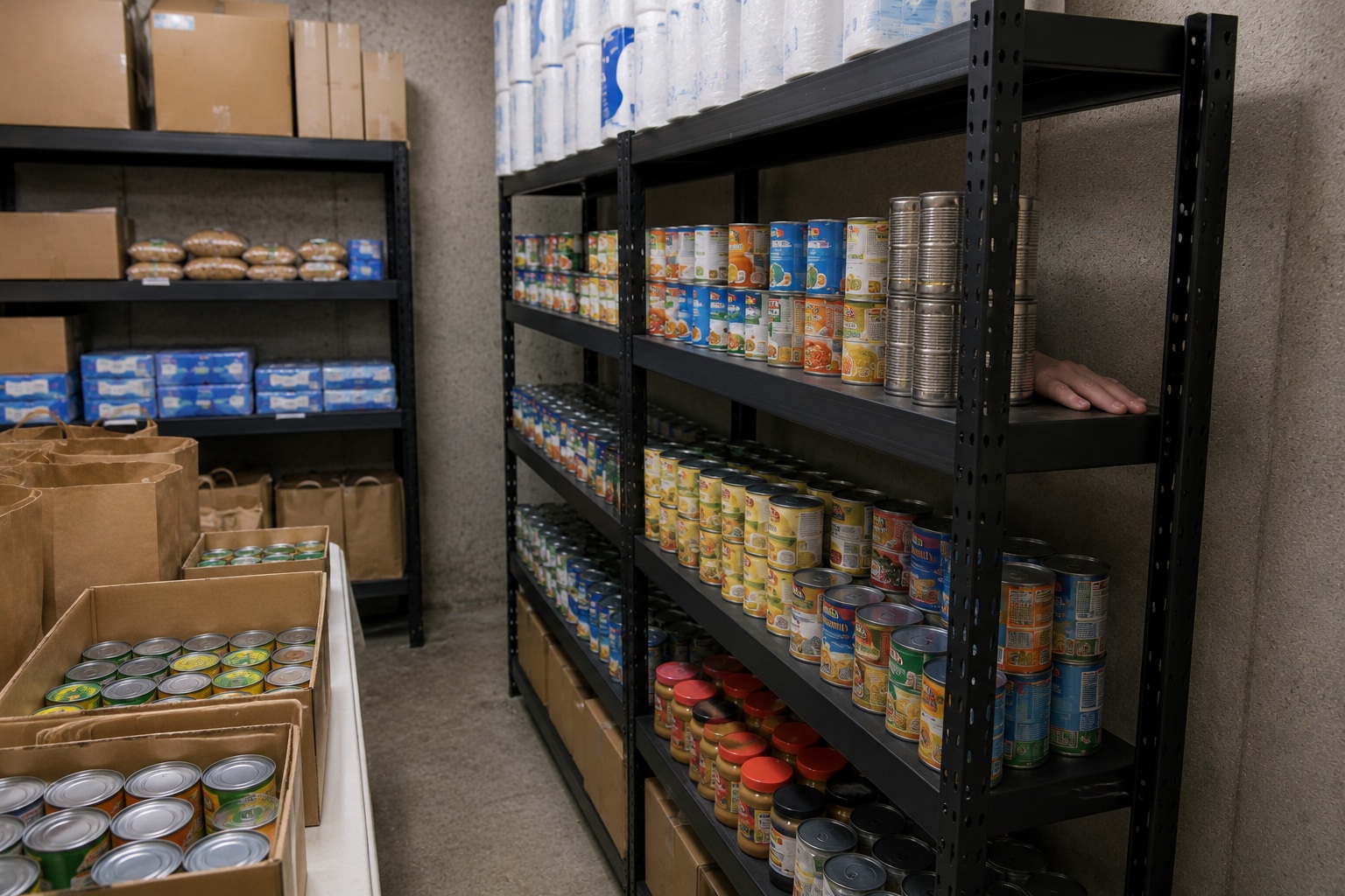 Editorial recreation of the My Aunt Opened Church Pantry And Saw A Hand Holding The Shelf From Behind story, image 4.