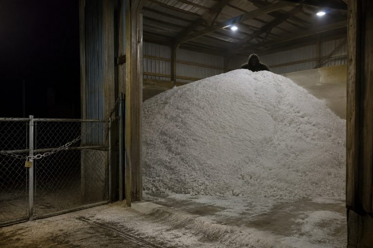 Story-style recreation for My Uncle Checked The Snowplow Shed And Saw Something Looking Over The Salt Pile, image 1.