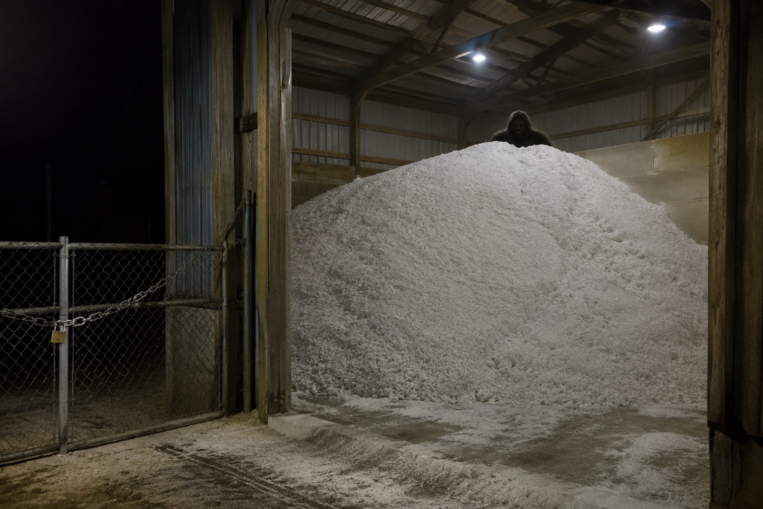 Story-style recreation for My Uncle Checked The Snowplow Shed And Saw Something Looking Over The Salt Pile, image 1.