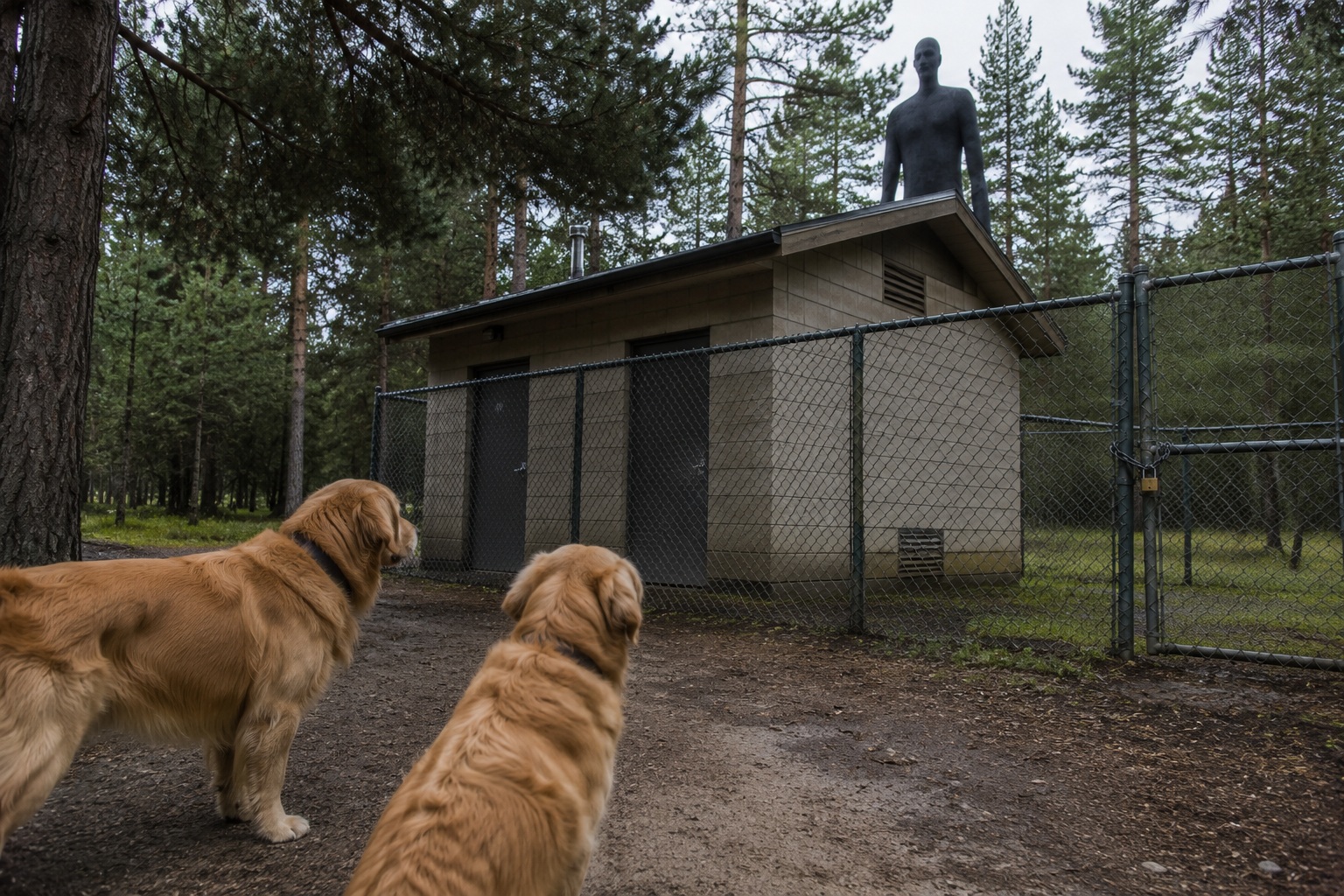 Editorial recreation of the Camp Host Saw A Tall Shape Watching From Behind The Shower House story, image 3.