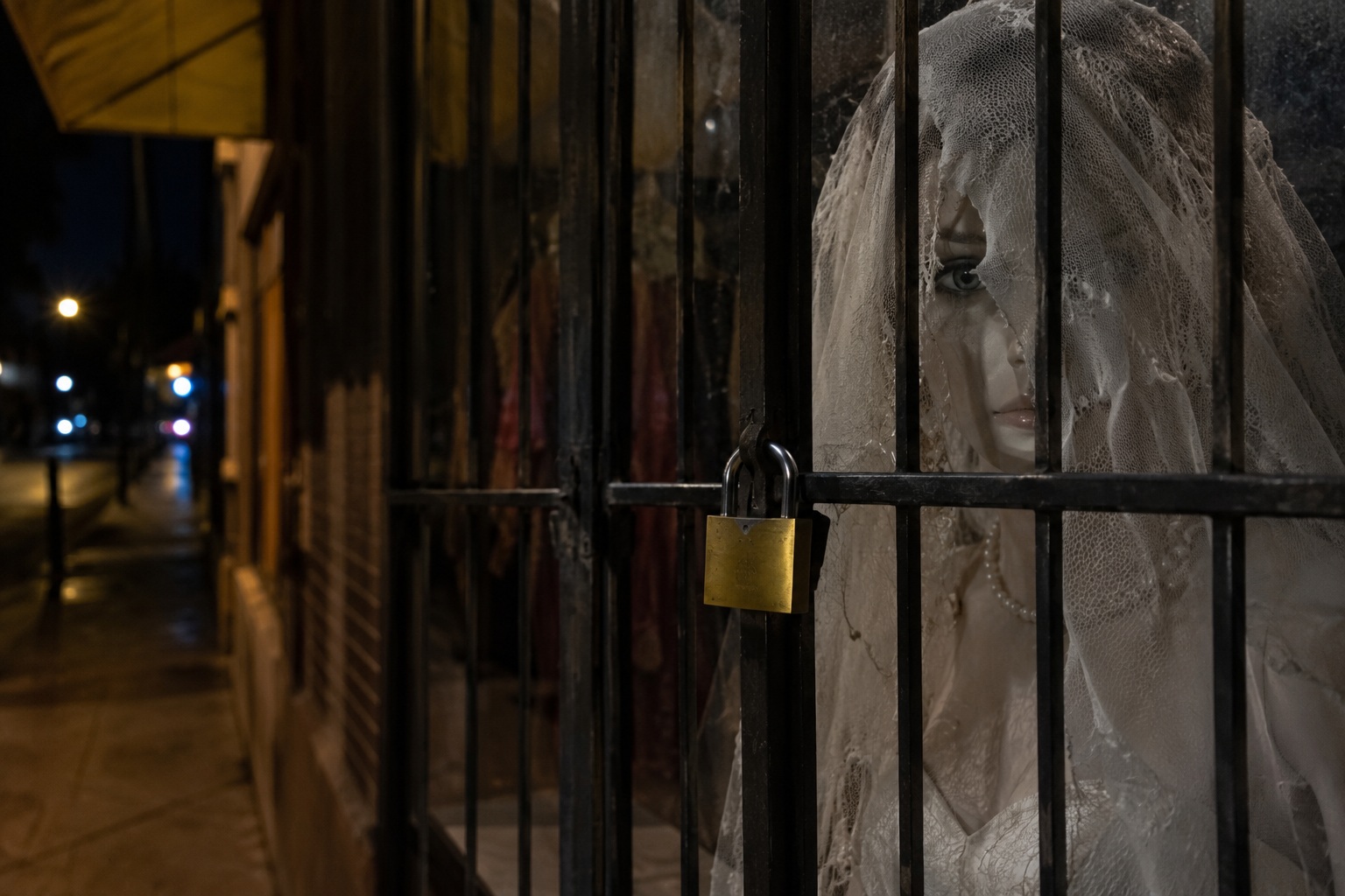 Editorial recreation of the Closed Costume Shop Dummy Was Watching From Inside The Locked Window Display story, image 2.