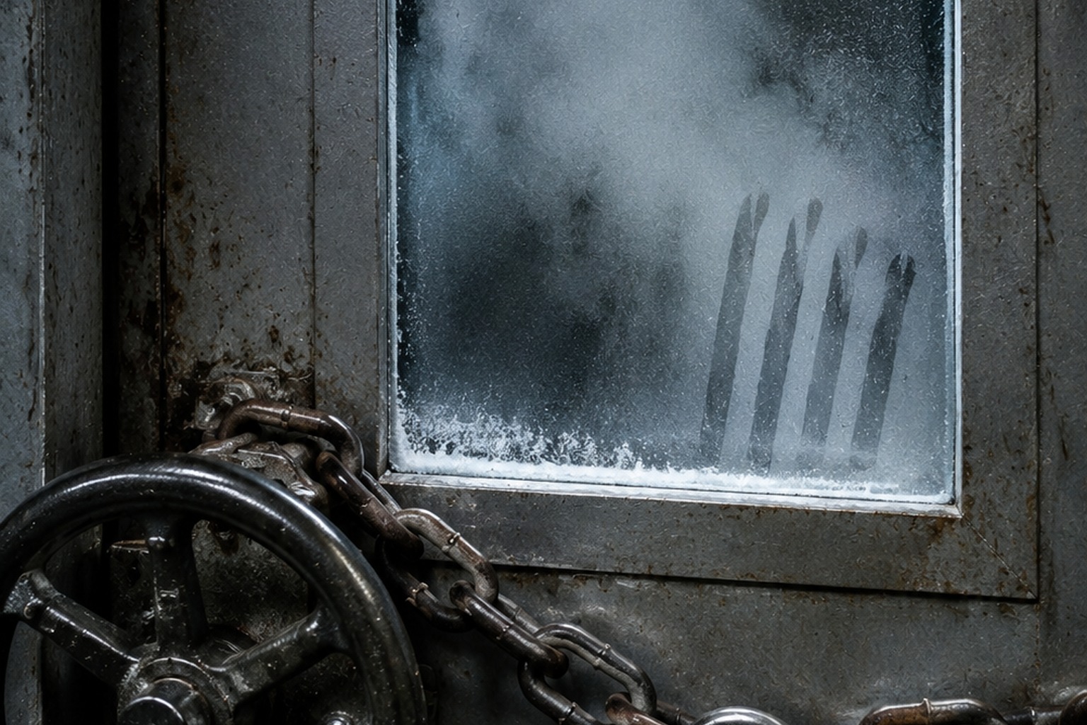 Editorial recreation of the Closed Ice Plant Freezer Camera Showed Breath Fogging From Inside A Locked Door story, image 2.