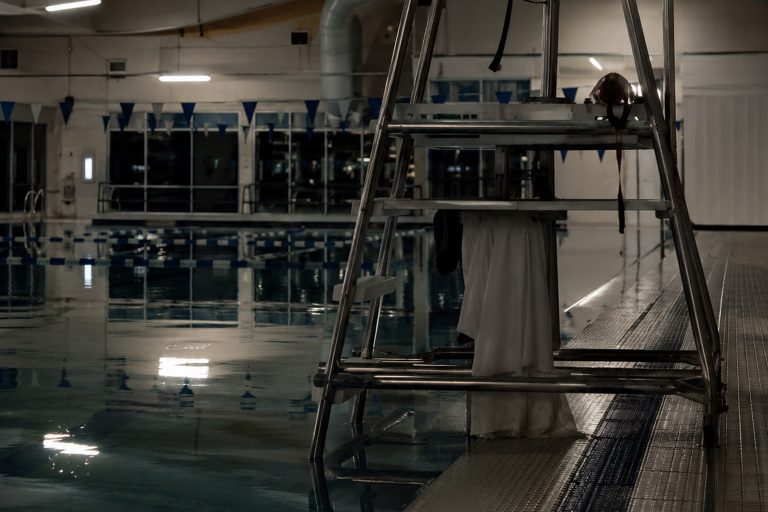 The Closed Indoor Pool Camera Showed A White Dress Under The Lifeguard Chair - article image 1