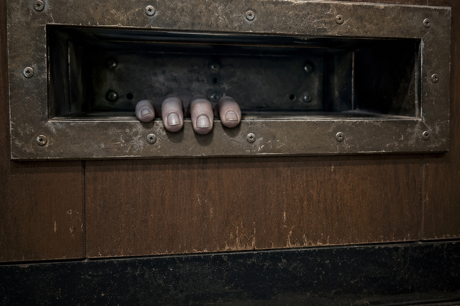 The Empty Bowling Alley Shoe Counter Photo Showed Fingers Inside The Locked Return Slot - article image 2