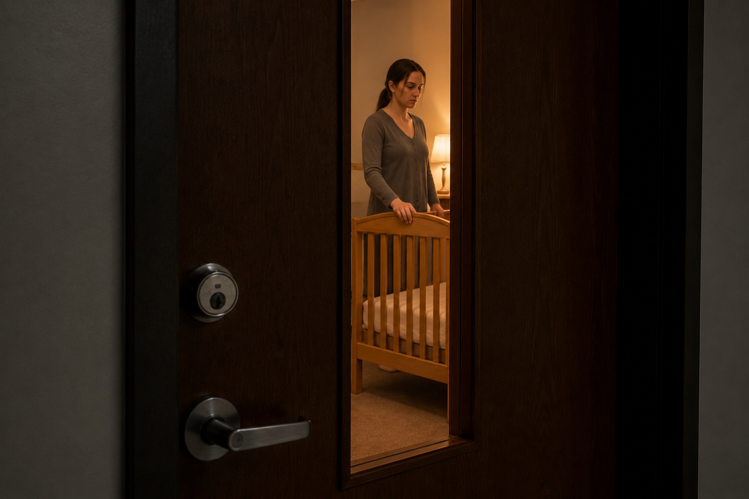 Editorial recreation of the Empty Church Nursery Monitor Showed Someone Rocking The Crib After Midnight story, image 3.