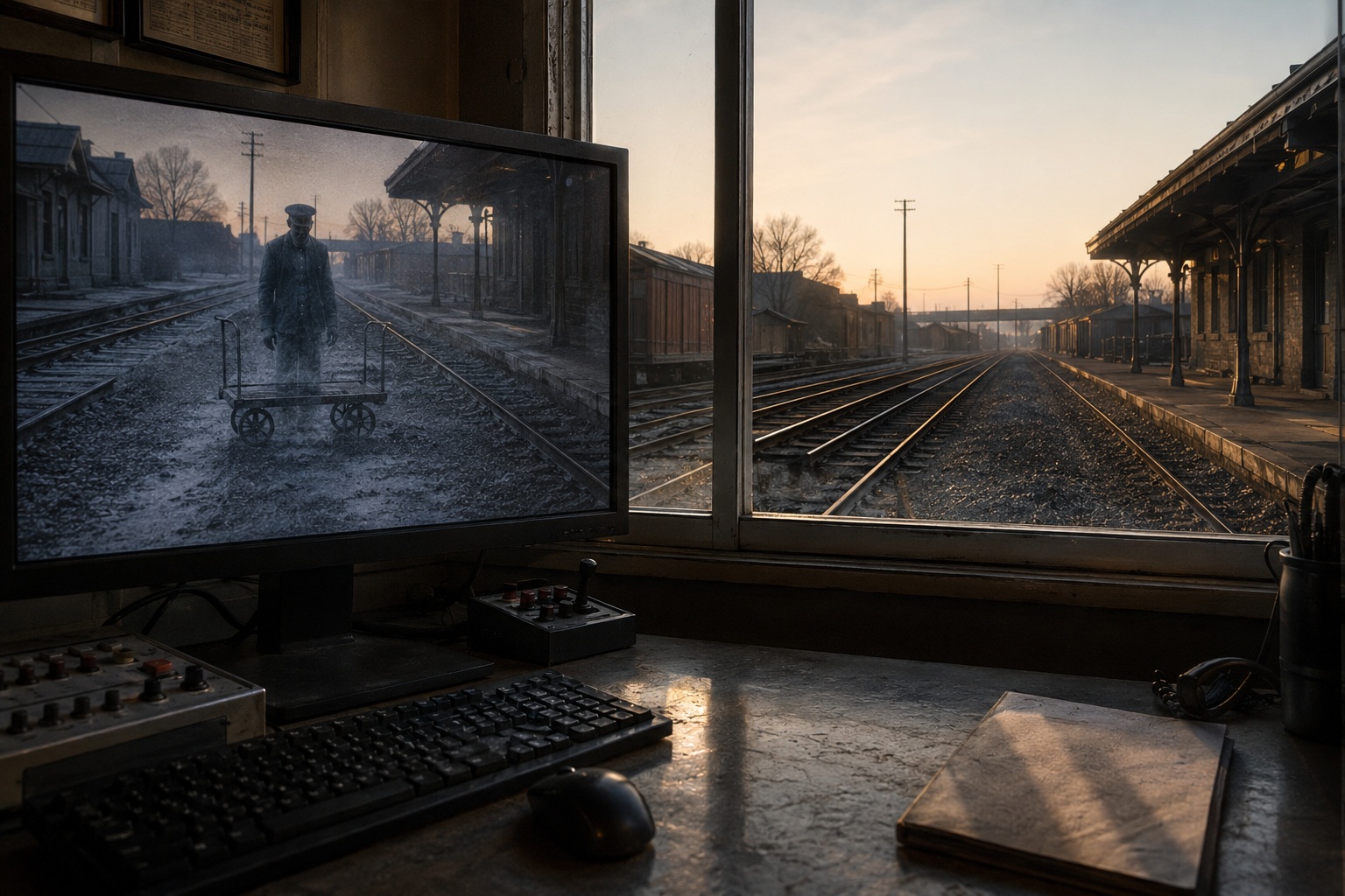 Editorial recreation of the Empty Train Depot Camera Showed A Porter Waiting On The Removed Platform story, image 2.