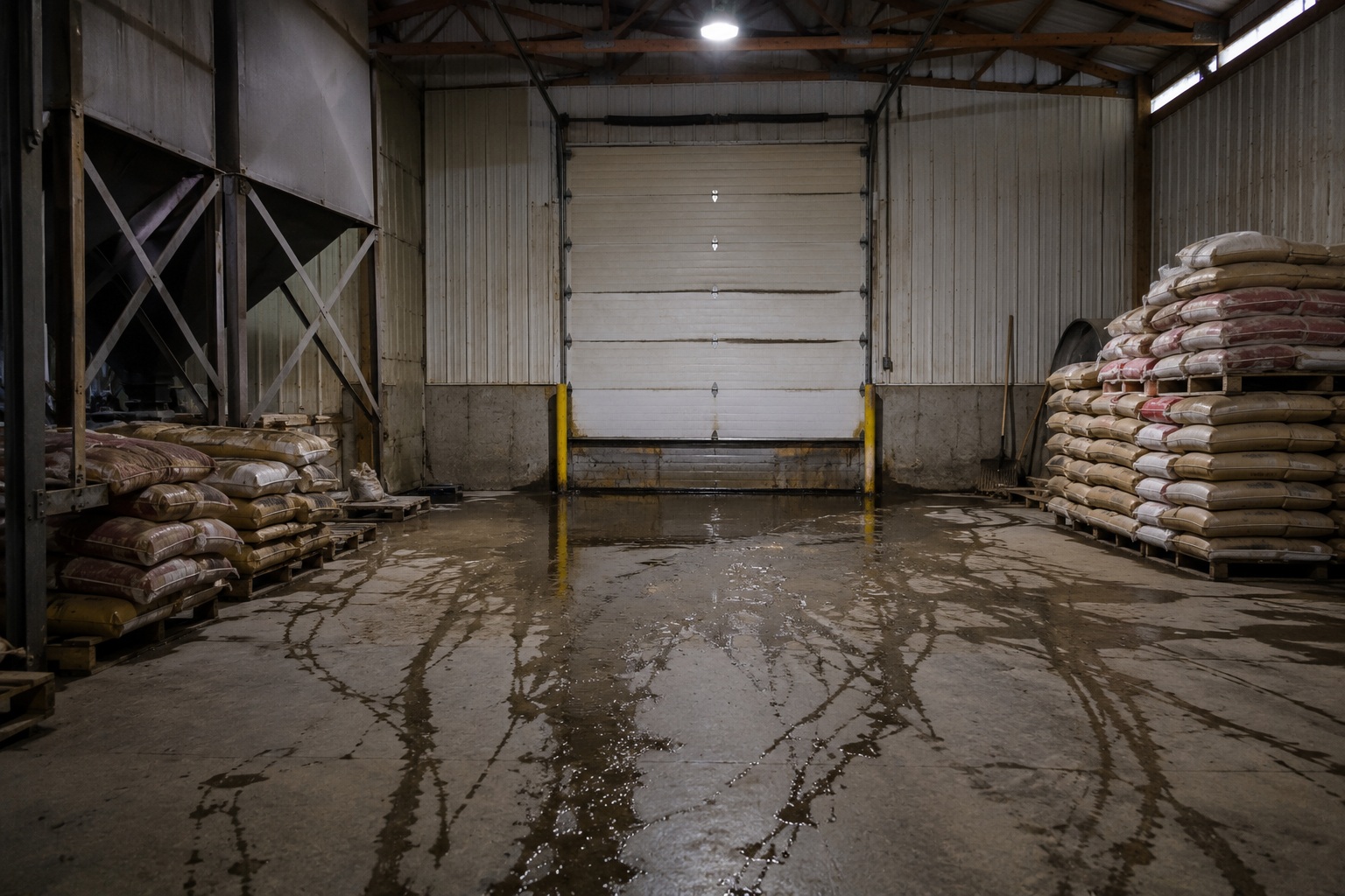 Editorial recreation of the Feed Store Camera Saw A Wet Clawed Shape Behind The Sealed Loading Door story, image 2.