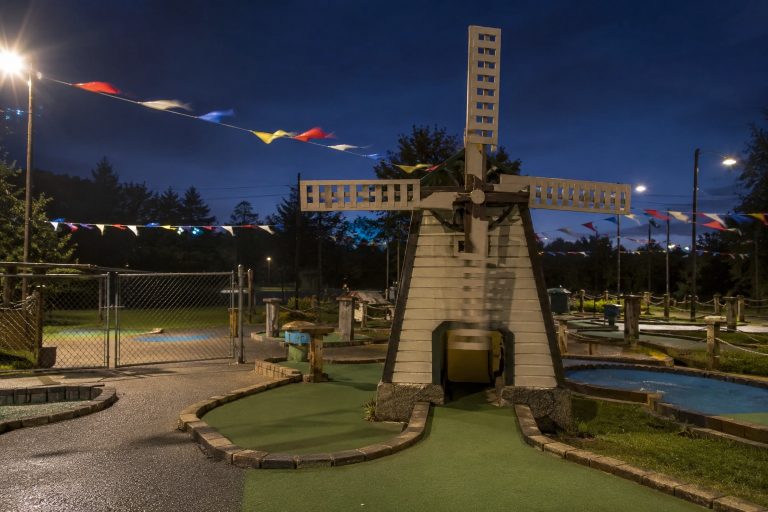 The Mini Golf Course Camera Showed One Windmill Blade Turning Against The Wind