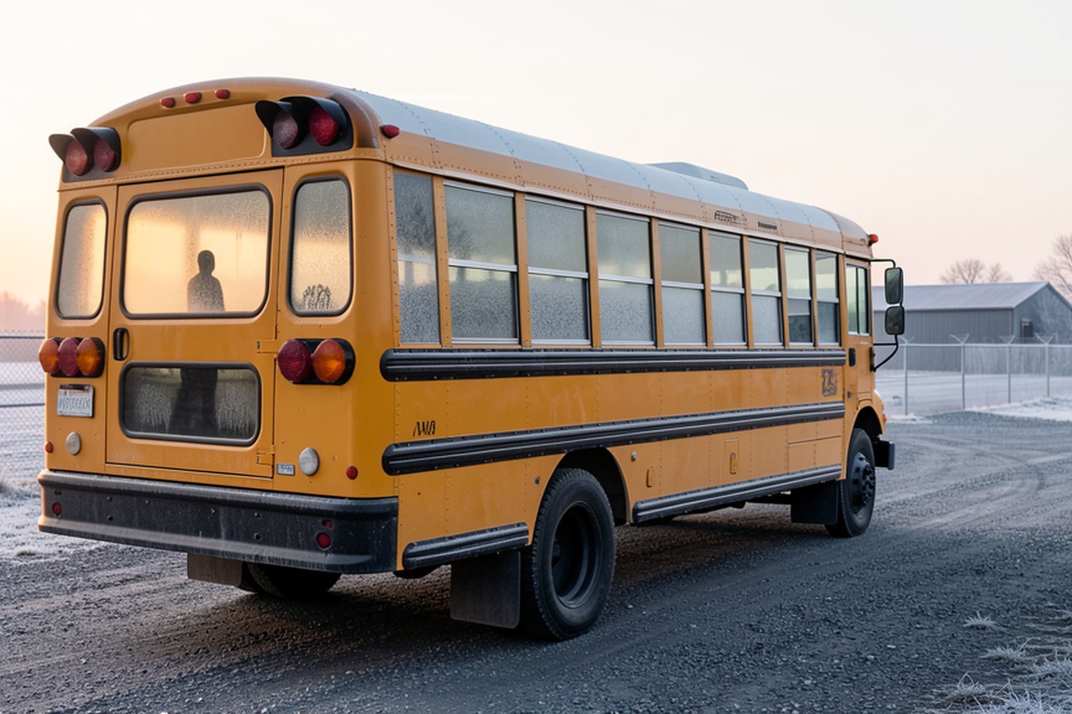 Editorial recreation of the School Bus Depot Camera Showed A Child-Sized Figure Standing In The Last Row Of A Locked Bus story, image 3.
