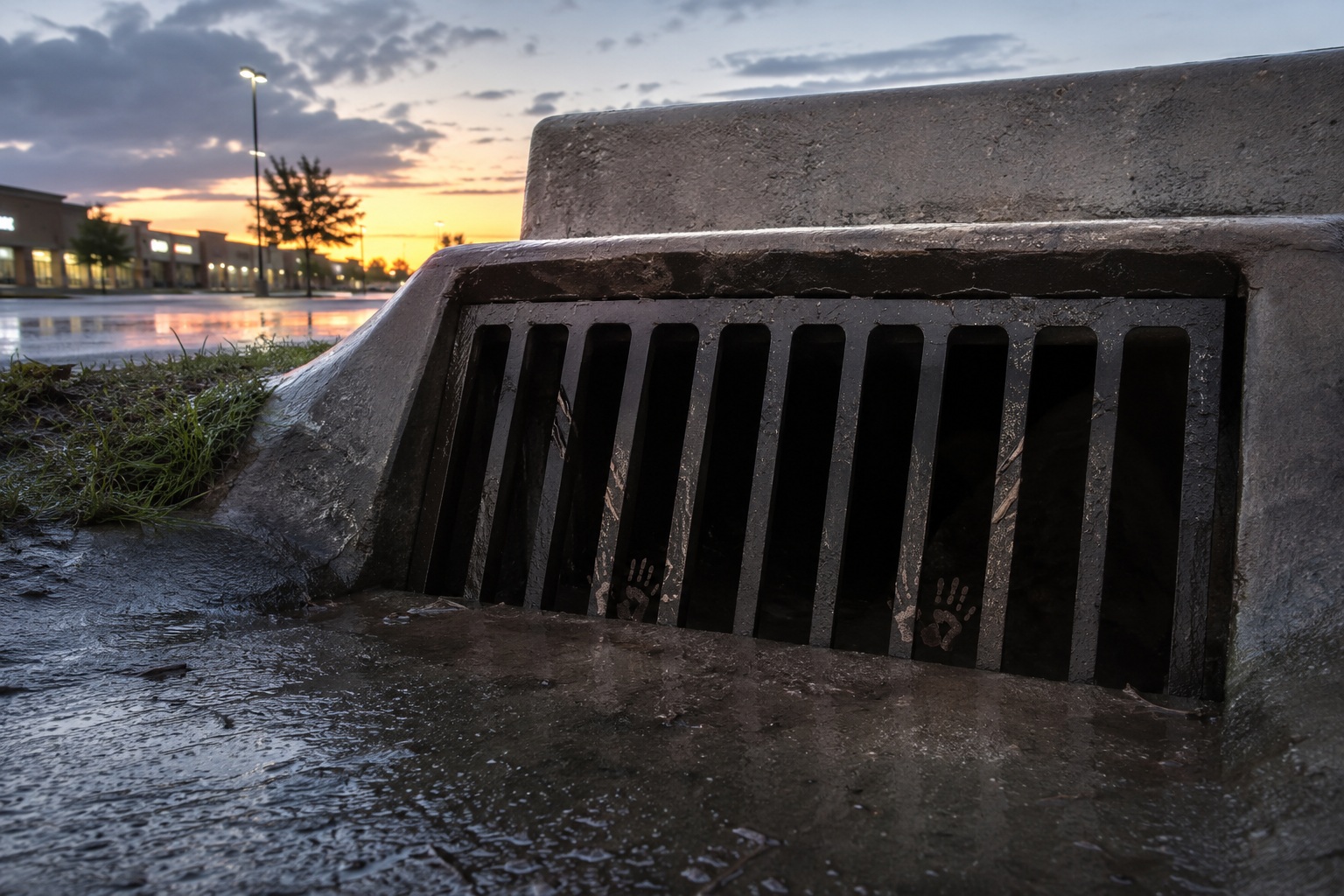 Story-style recreation for The Storm Drain Worker Looked Down And Saw Horns Under The Shopping Center, image 3.