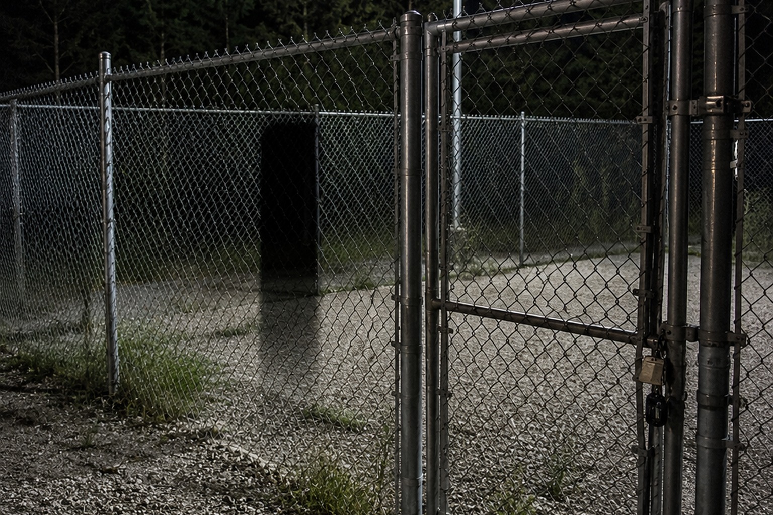 Editorial recreation of the Wildlife Rehab Night Camera Showed Every Dog Staring Into The Empty Quarantine Run story, image 2.