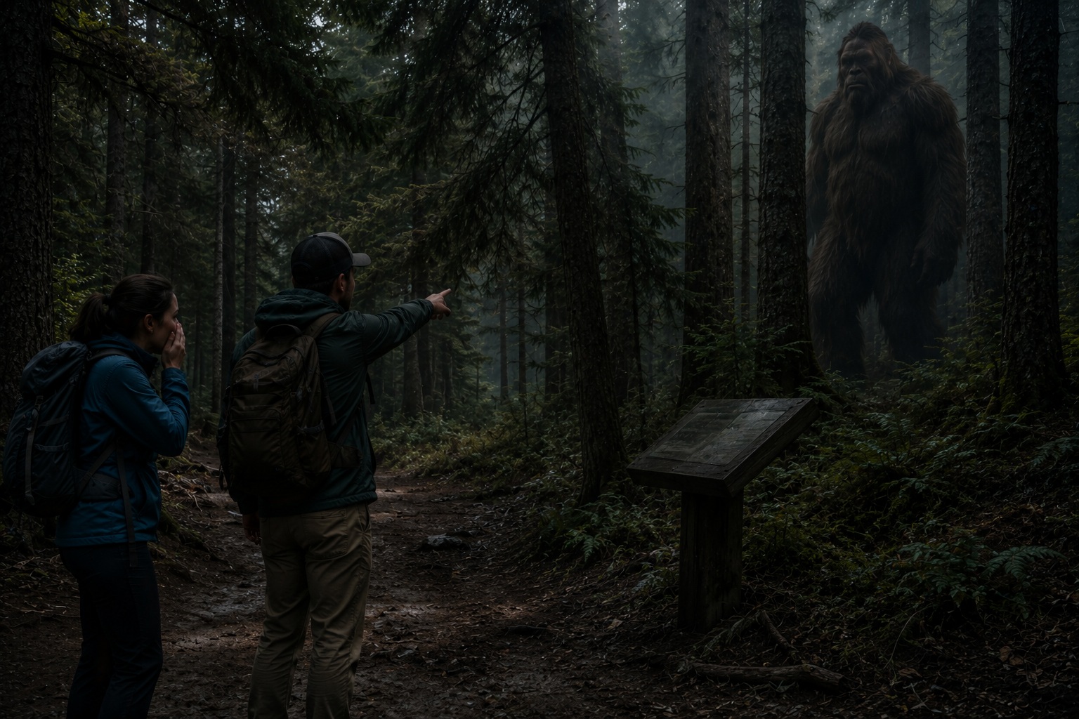 Editorial recreation of the Why Bigfoot Stories Often Mention A Smell Before A Shape story, image 3.