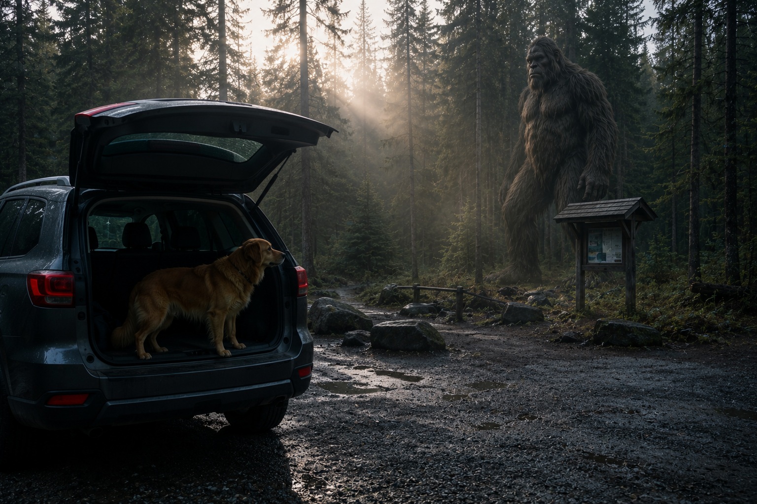 Editorial recreation of the Why Bigfoot Stories Often Mention A Smell Before A Shape story, image 4.
