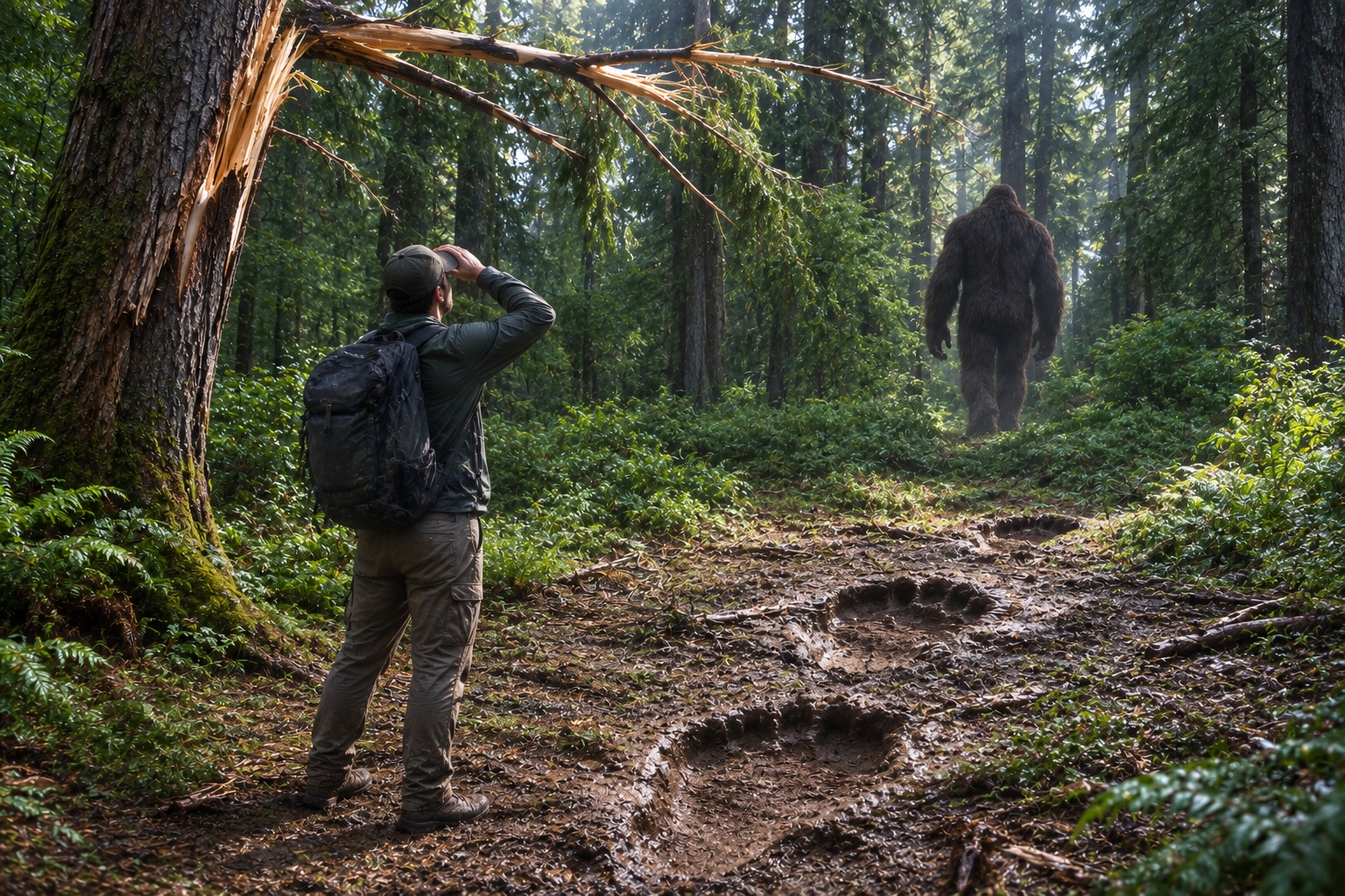 Editorial recreation of the Why Bigfoot Witnesses Always Mention Scale story, image 3.