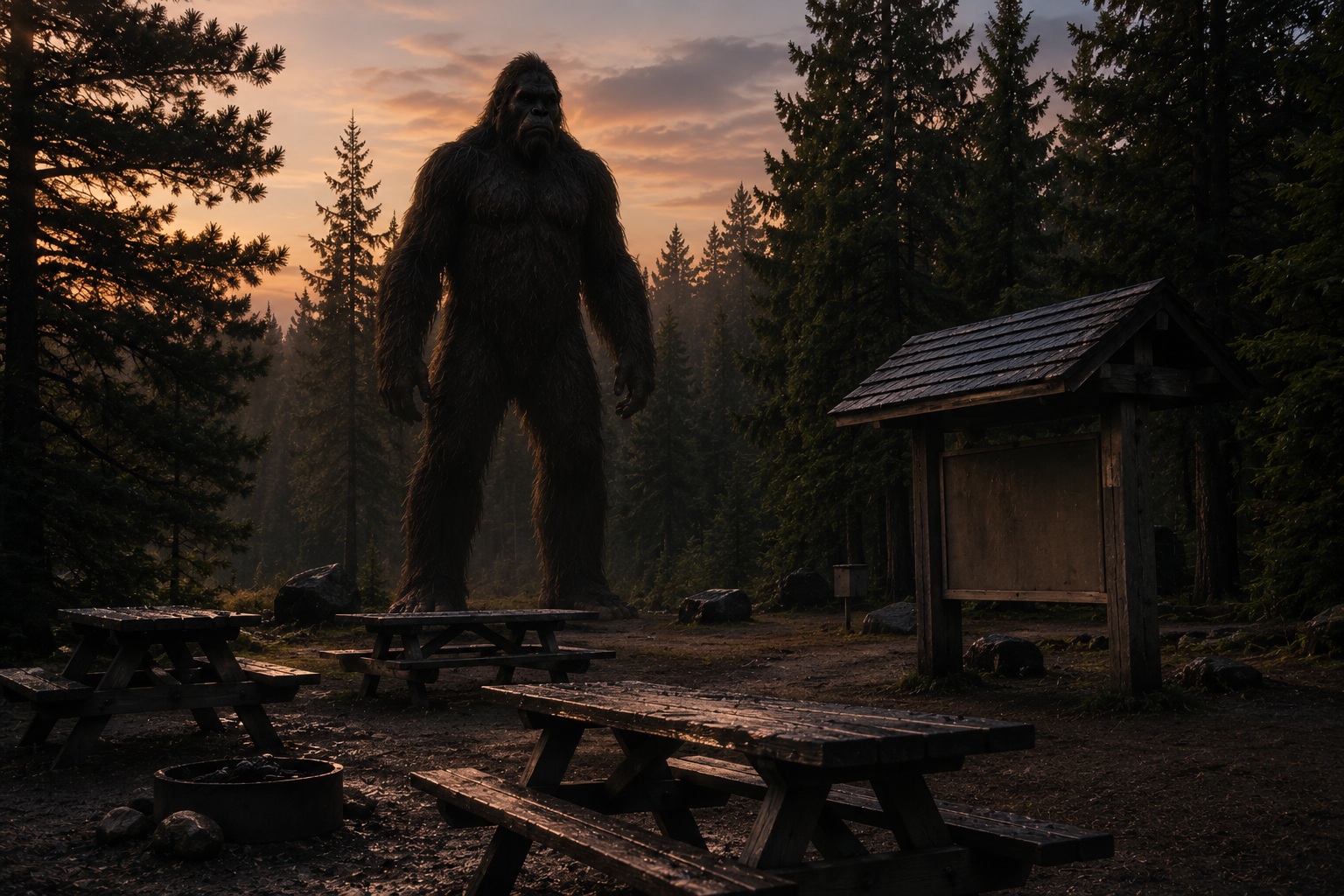 Editorial recreation of the Why Bigfoot Witnesses Always Mention Scale story, image 4.