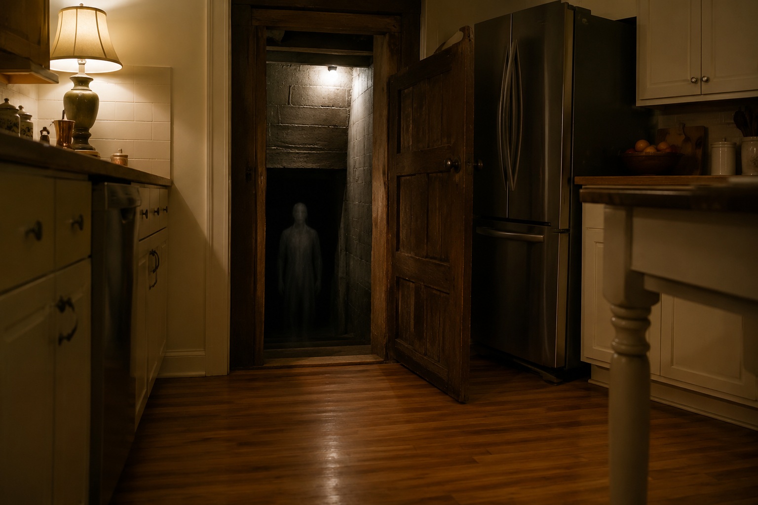 Editorial recreation of the Why Do Basement Doors Open During Hauntings? story, image 1.