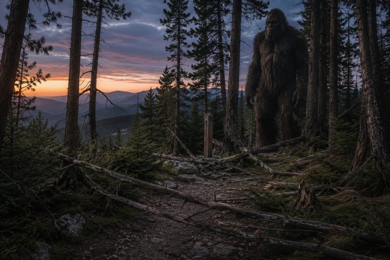 Editorial recreation of the Why Do Bigfoot Stories Mention Broken Branches? story, image 1.