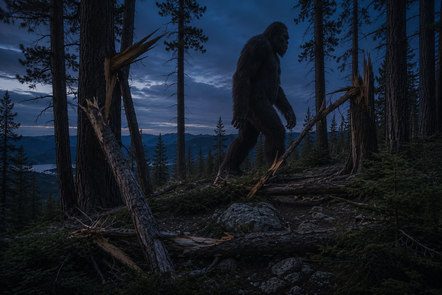 Editorial recreation of the Why Do Bigfoot Stories Mention Broken Branches? story, image 3.