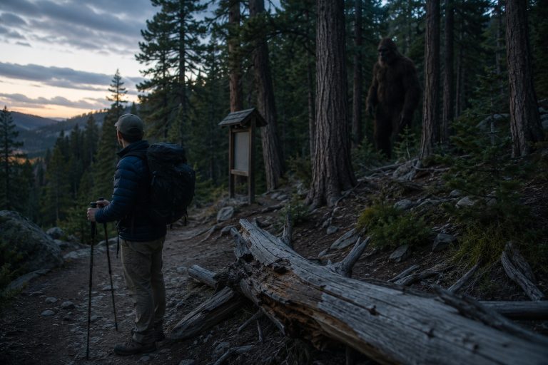 Editorial recreation of the Why Do Bigfoot Stories Mention Tree Knocks? story, image 1.