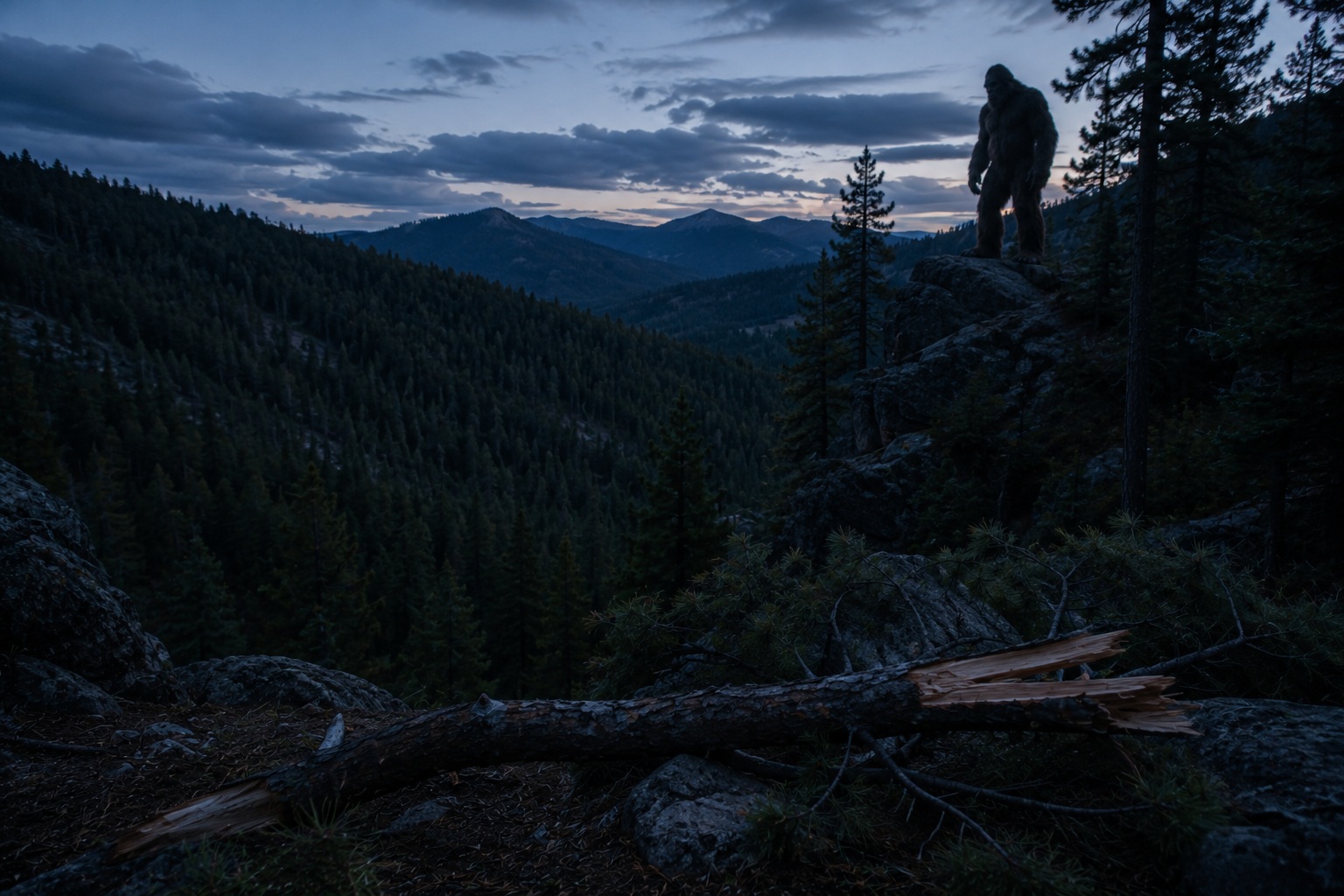 Editorial recreation of the Why Do Bigfoot Stories Mention Tree Knocks? story, image 4.