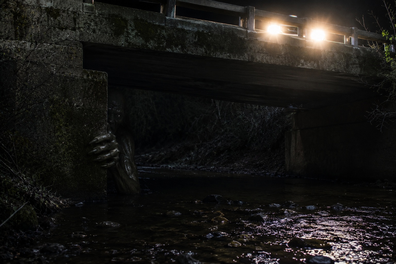 Editorial recreation of the Why Do Creature Stories Start Under Bridges After Dark? story, image 2.