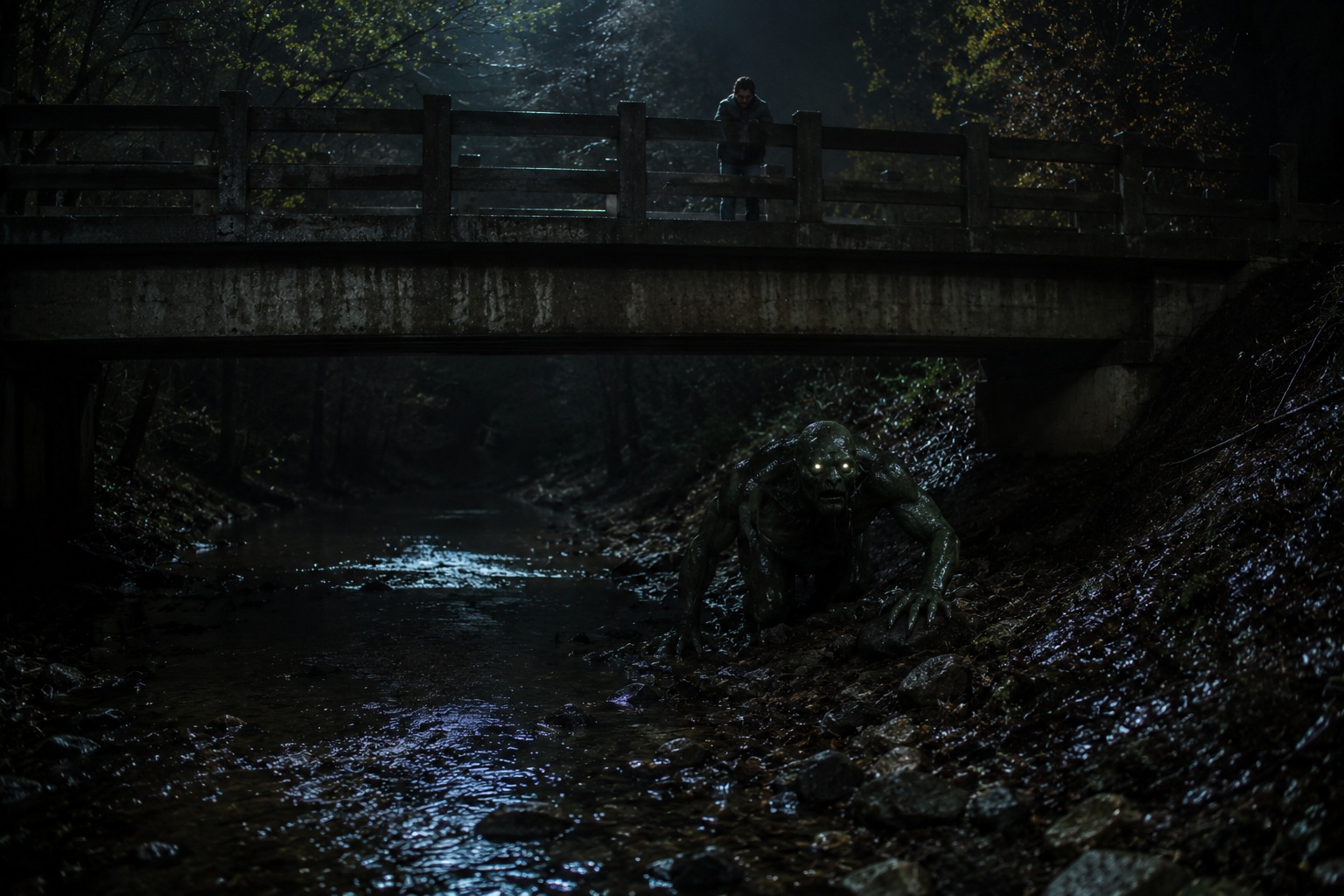 Editorial recreation of the Why Do Creature Stories Start Under Bridges After Dark? story, image 3.