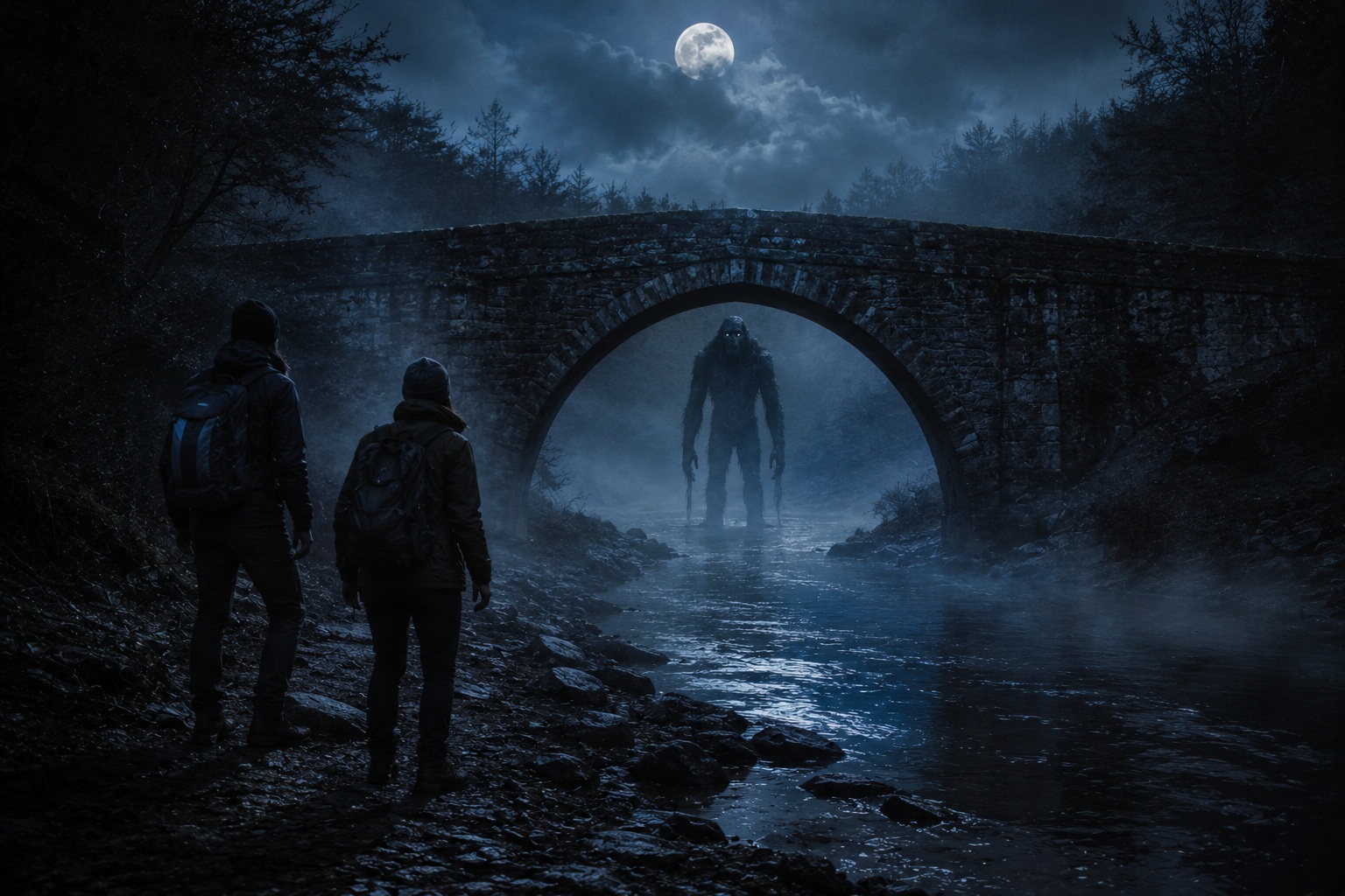 Editorial recreation of the Why Do Creature Stories Start Under Bridges After Dark? story, image 4.