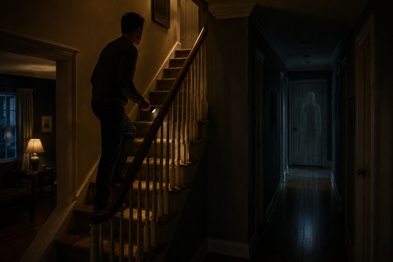Editorial recreation of the Why Do Ghost Stories Often Start With Footsteps Upstairs? story, image 1.
