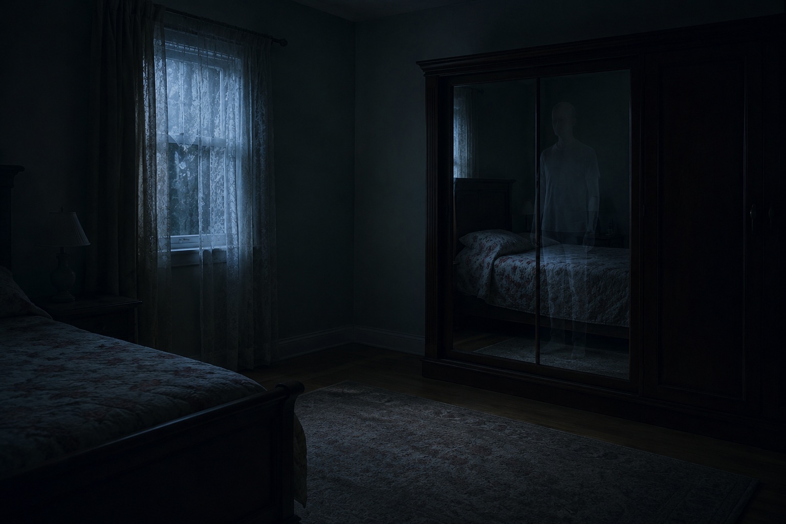 Editorial recreation of the Why Do Mirrors Feel Haunted After Dark? story, image 2.