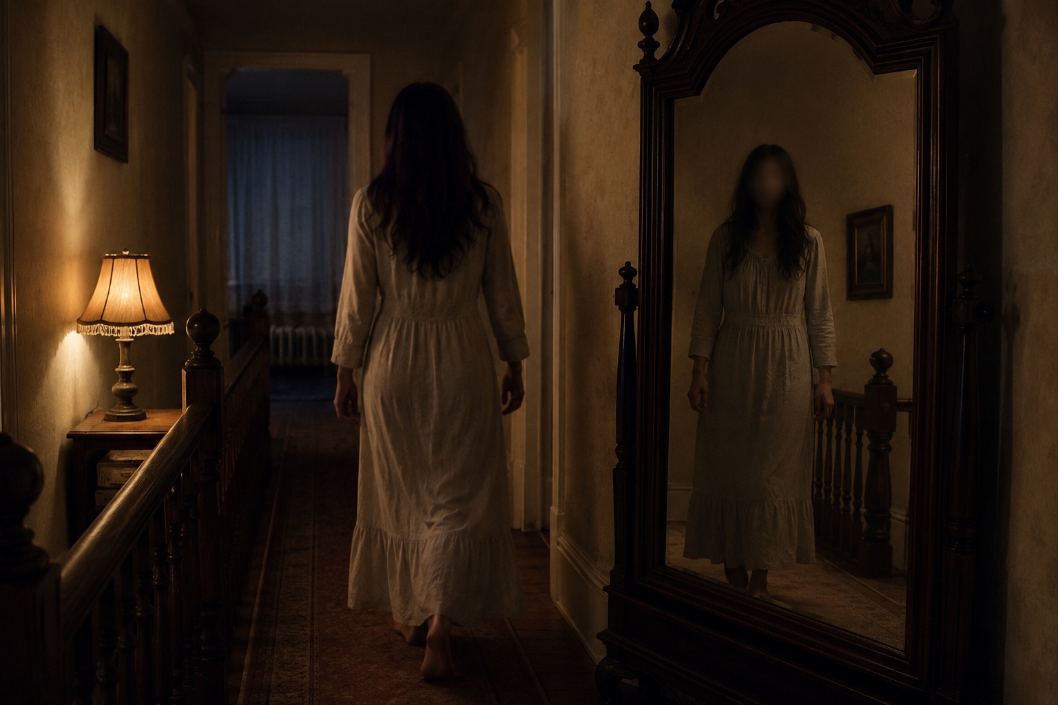 Editorial recreation of the Why Do Mirrors Look Wrong In Haunted Houses? story, image 1.