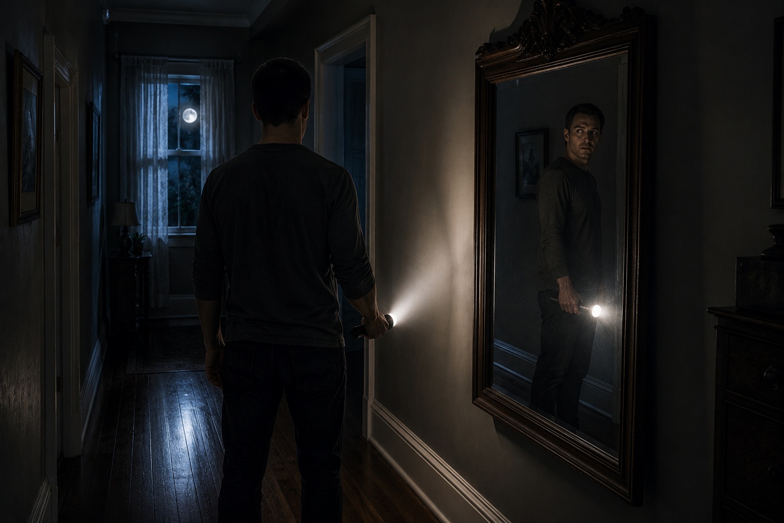 Editorial recreation of the Why Do Mirrors Look Wrong In Haunted Houses? story, image 3.