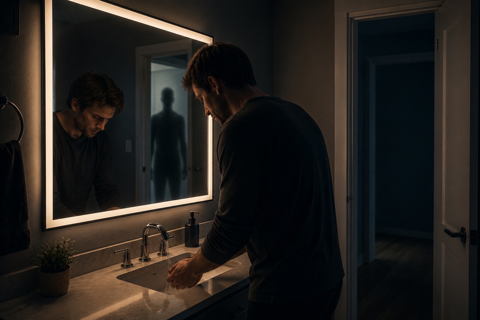 Editorial recreation of the Why Do Mirrors Show Figures Standing Behind You? story, image 2.