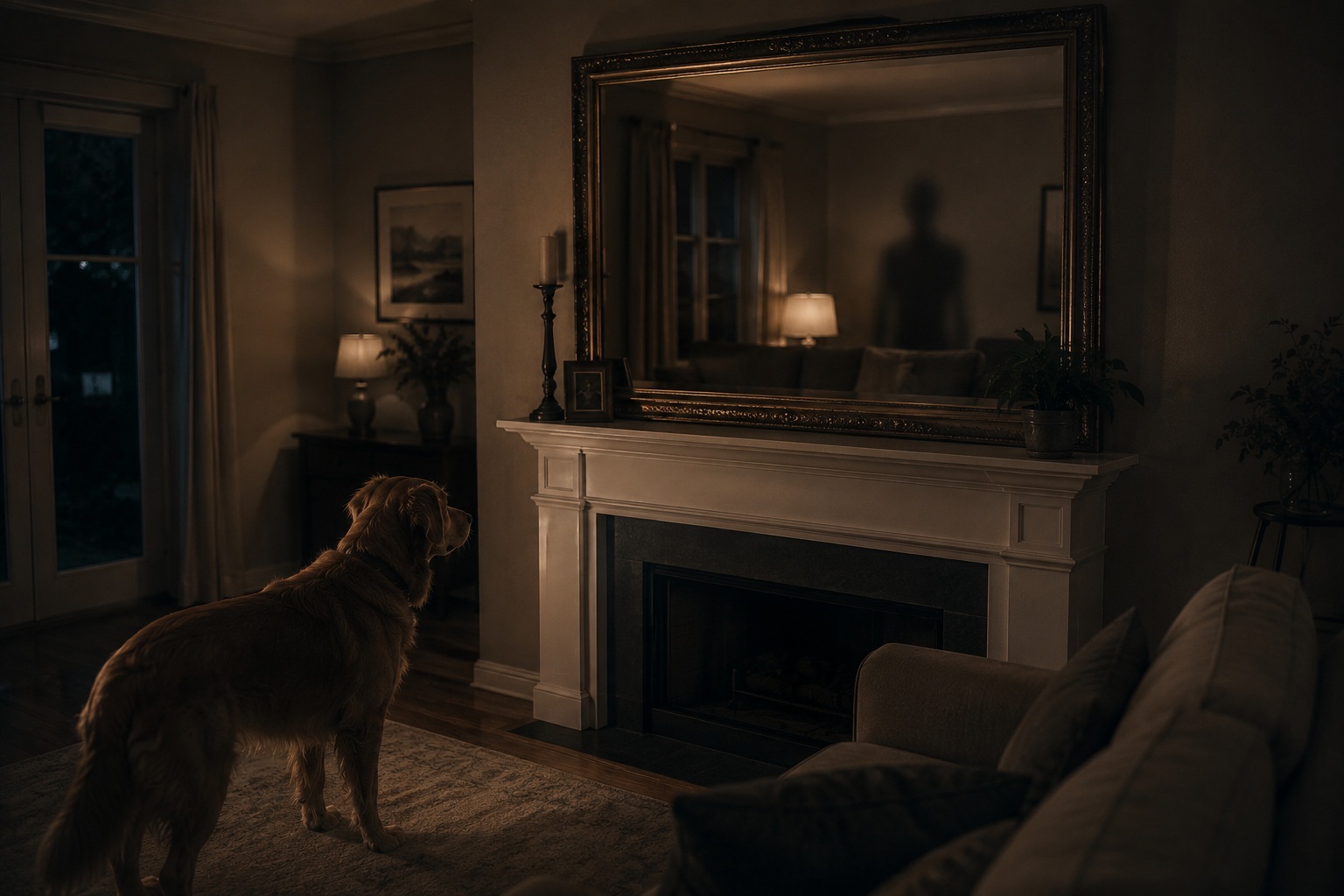 Editorial recreation of the Why Do Mirrors Show Figures Standing Behind You? story, image 4.