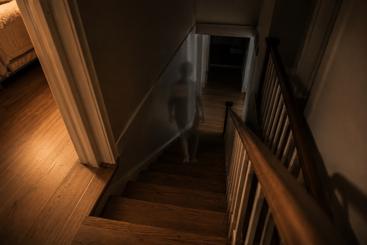 Editorial recreation of the Why Do People Hear Footsteps On Empty Stairs? story, image 1.