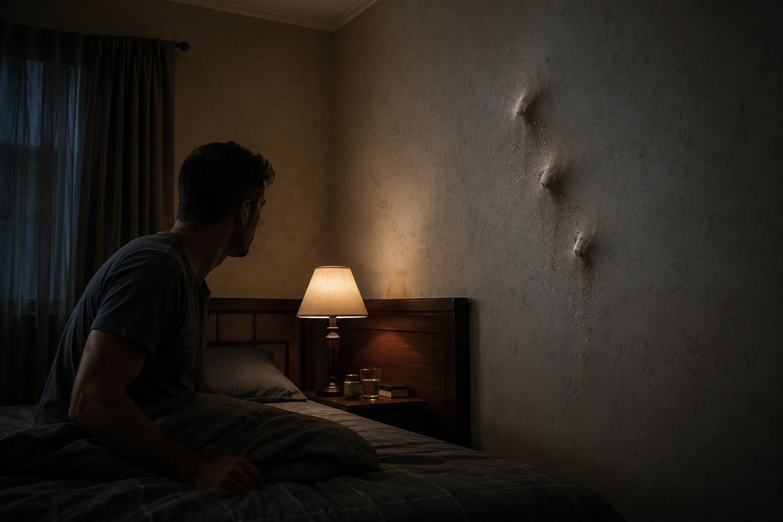 Editorial recreation of the Why Do People Hear Knocking Inside Walls At Night? story, image 1.