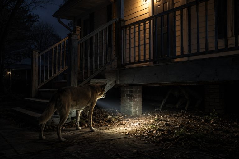 Editorial recreation of the Why Do People Report Something Moving Under Porch? story, image 1.