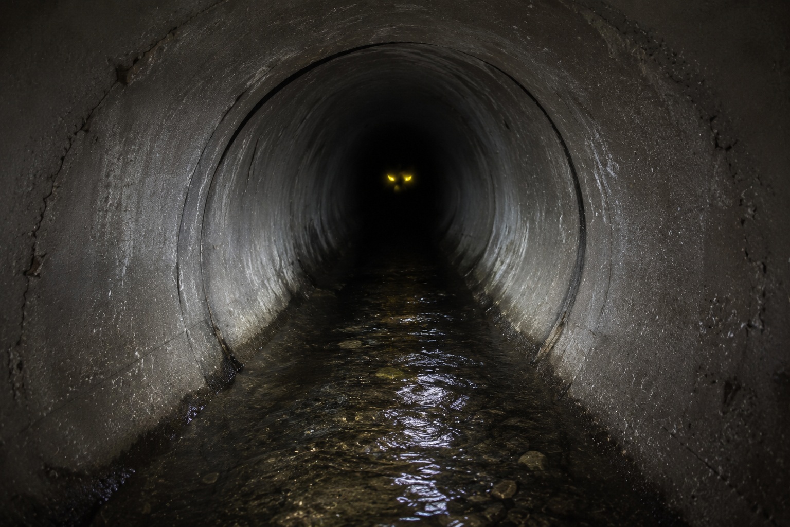 Editorial recreation of the Why Do People Report Yellow Eyes Near Culverts? story, image 4.