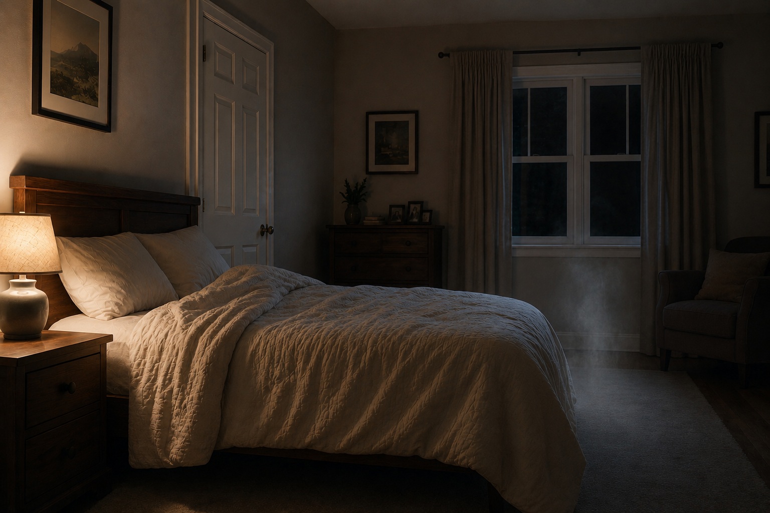 Editorial recreation of the Why Do People See Figures At Foot Of The Bed? story, image 3.