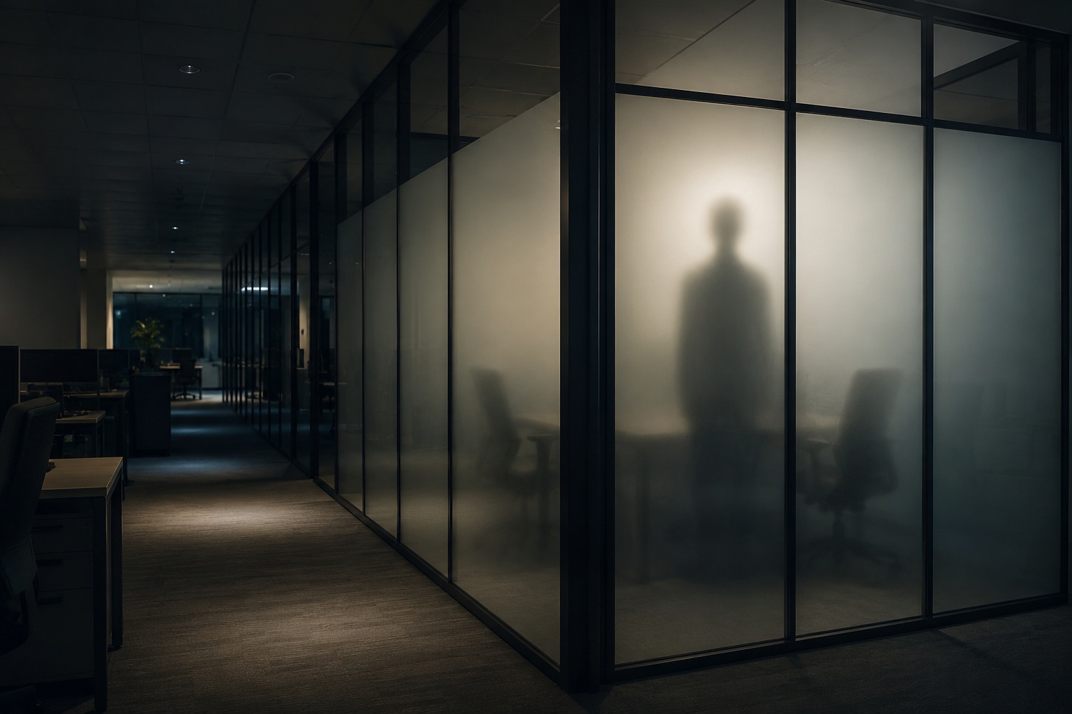 Editorial recreation of the Why Do People See Figures Behind Frosted Glass? story, image 2.